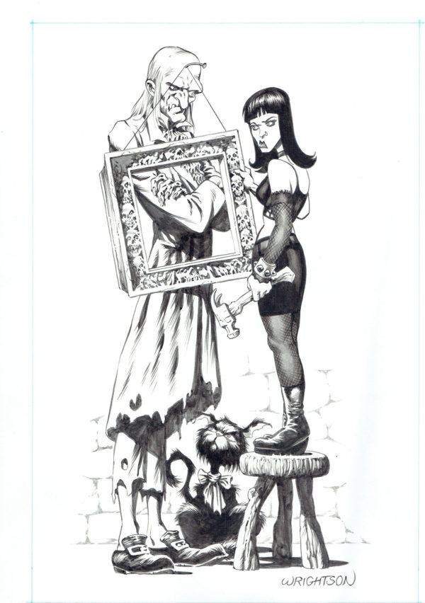Bernie WRIGHTSON — Creepy — Issue 1 : "Uncle Creepy and Sister Creepy" illustration