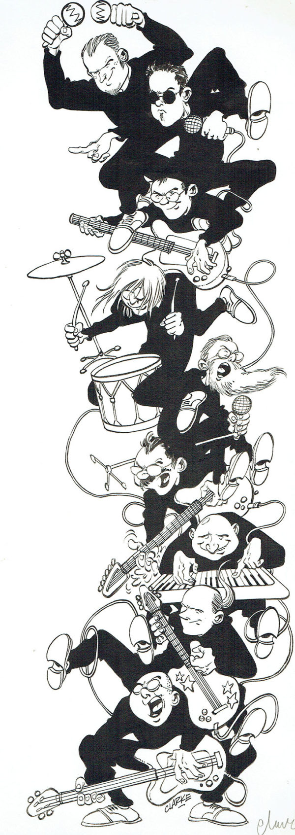 CLARKE — Marcinelle All-star Band — Illustration n°1 - Spirou n°3030