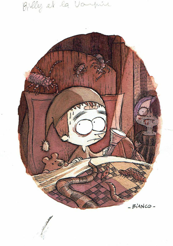 Guillaume BIANCO — Billy Brouillard — Illustration "The little vampire"