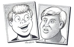 Wendel meets Stuck Rubber Baby  Illustration - Wendel & Toland Comic Art