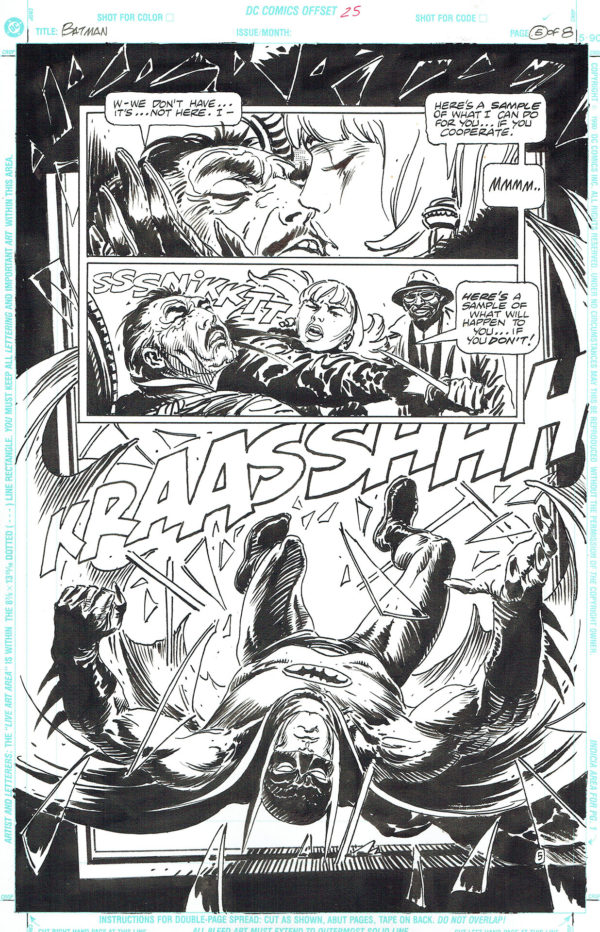 Joe KUBERT — Batman : Black and White — Vol. 1 Issue 1, "The hunt' — Page 5