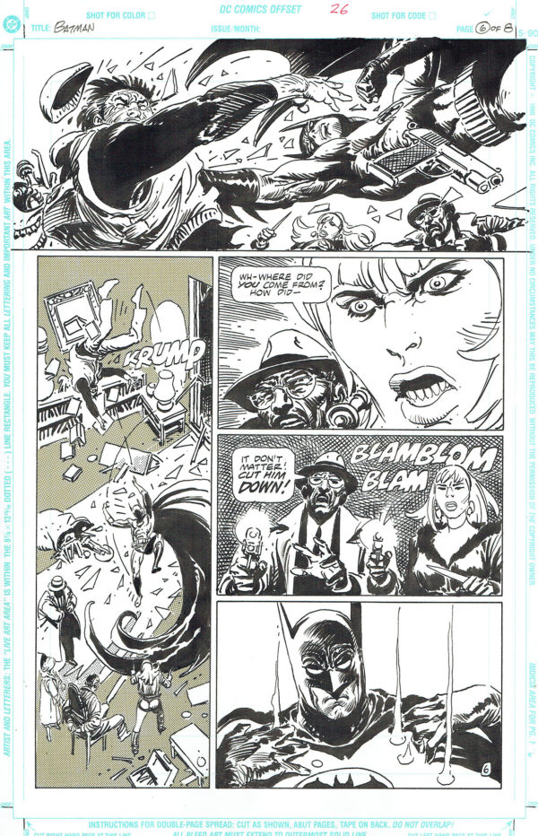 Joe KUBERT — Batman : Black and White — Vol. 1 Issue 1, "The hunt' — Page 6