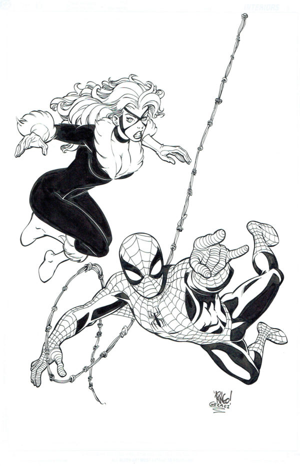 Mike WIERINGO — Spider-Man & Black Cat — Illustration