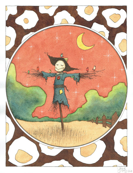 Renaud DILLIES | L’émouvantail — Illustration "Champ de fleurs" — Page 