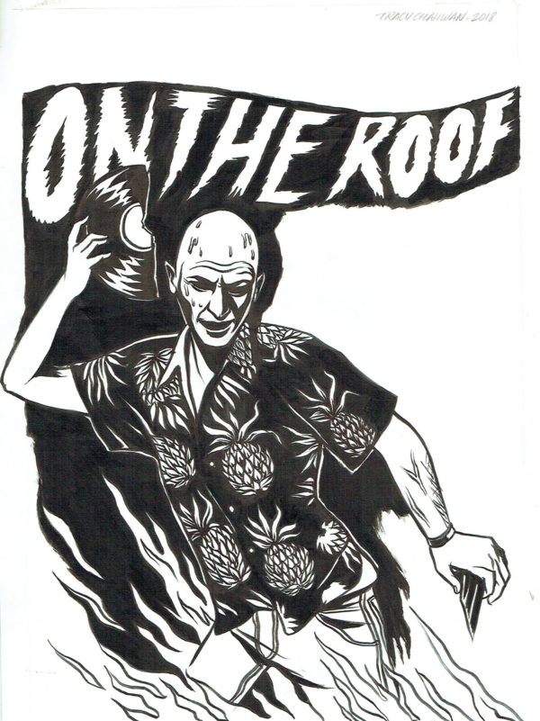 Tracy CHAHWAN — Illustration originale — Beirut Groove Collective – On the roof