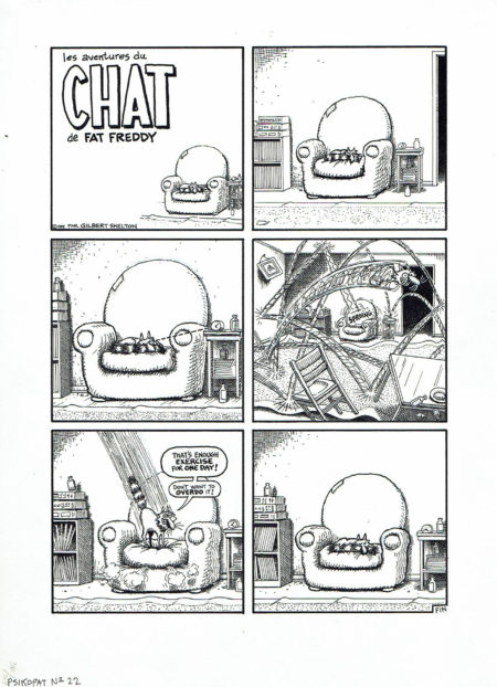 Gilbert SHELTON | Fat Freddy’s Cat — Exercise — Page 