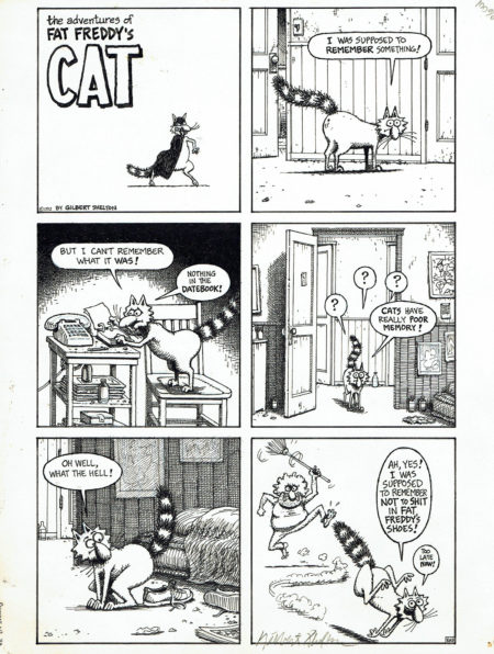 Gilbert SHELTON | Fat Freddy’s Cat — Something to remember — Page 