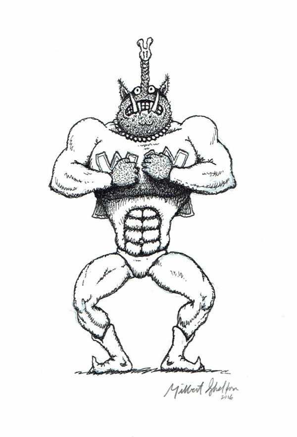 Gilbert SHELTON — Super Phacochère (Wonder Wart-Hog) — Illustration