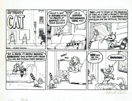 Gilbert SHELTON | Fat Freddy’s Cat — Shaving — Page 