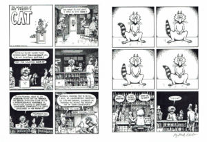 Fat Freddys Cat  The talking cat Comic Art