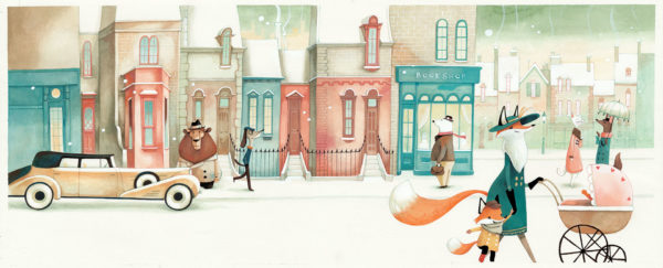 Daniela VOLPARI — I love you — Winter with the fox family