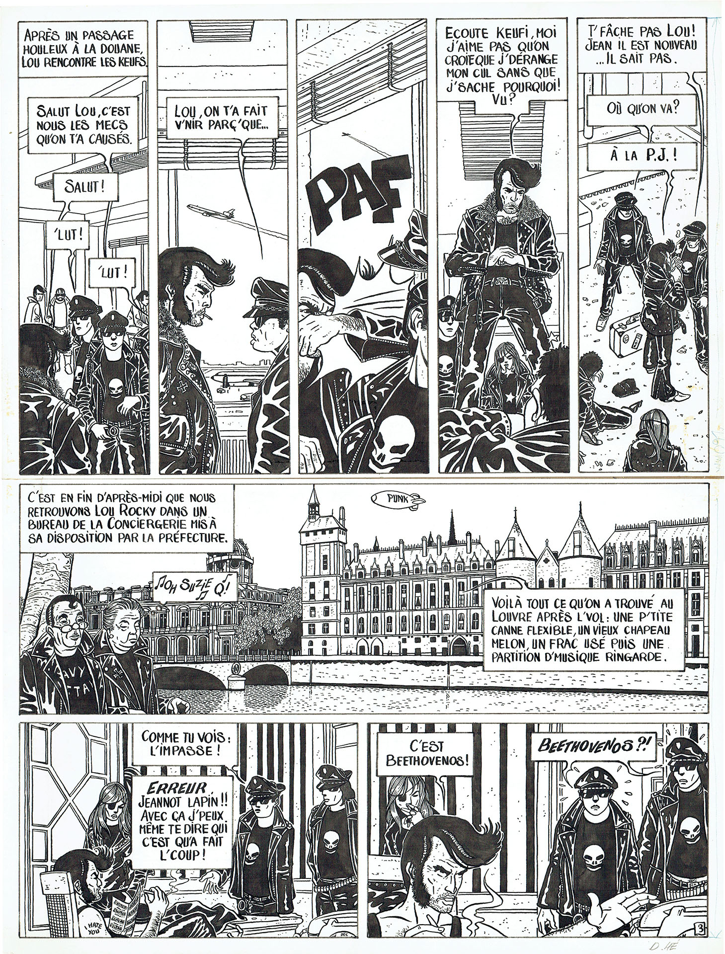 Dominique HE — Voyages — Tome 2 - Lou Rocky - Le vol de la santiag (Métal Hurlant) — Page 3