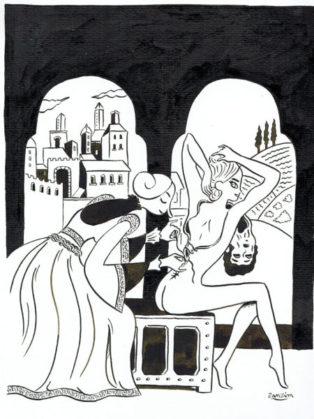   ZANZIM | Peau d’homme — Illustration ex-libris "Peau d"homme portée" — Page 