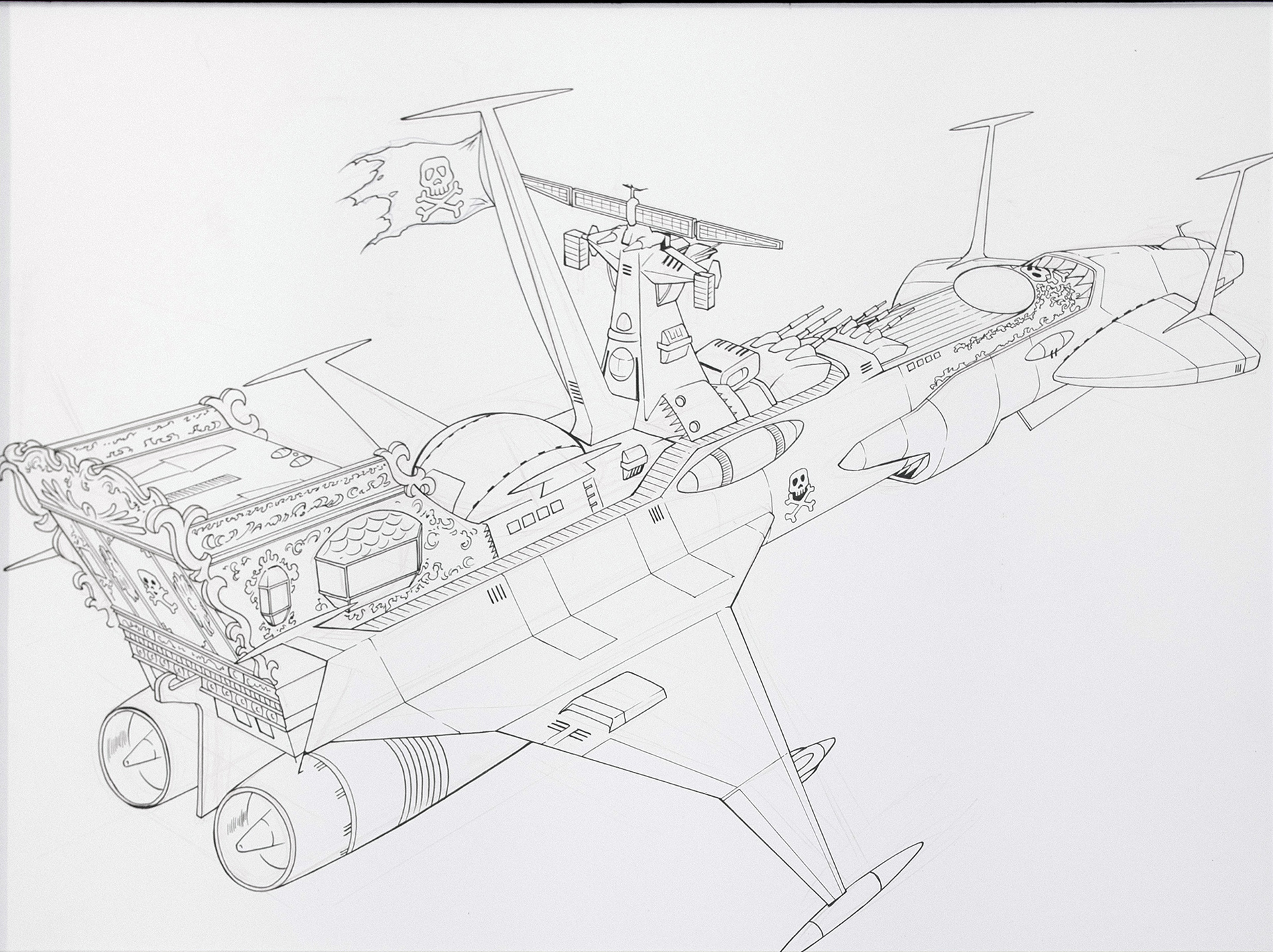 Jérôme ALQUIE — Space Pirate Captain Harlock – Memories of the Arcadia — Issue 2 — Page 14 panel 1