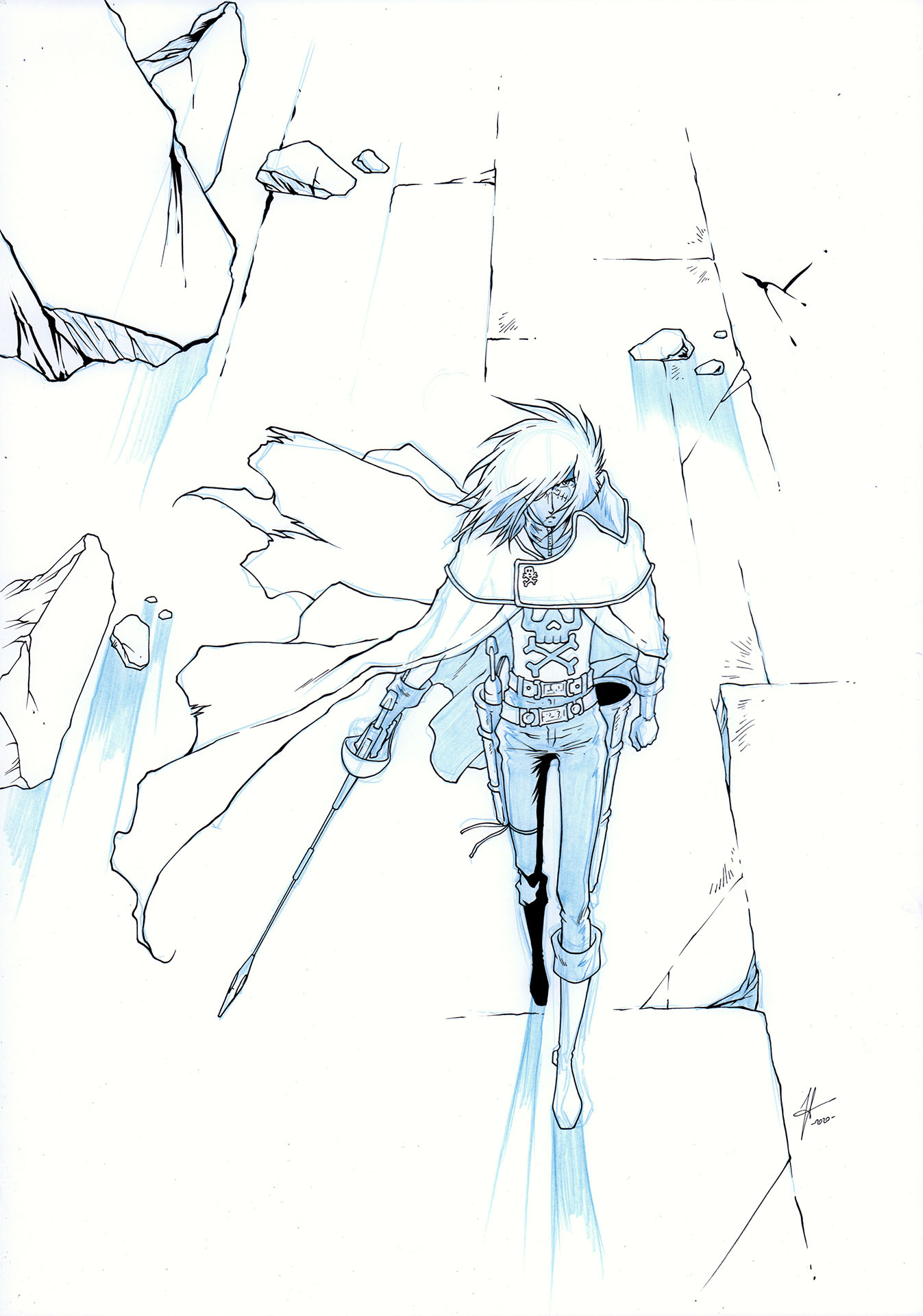 Jérôme ALQUIE — Space Pirate Captain Harlock – Memories of the Arcadia — Issue 3 — Page 18 panel 1