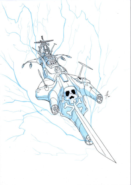 Jérôme ALQUIE | Space Pirate Captain Harlock – Memories of the Arcadia — Issue 3 — Page 36 panel 1