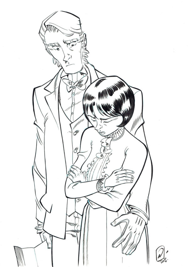 Pierre ALARY — Silas Corey — Illustration n°1 - ex-libris Laurent Hennebelle