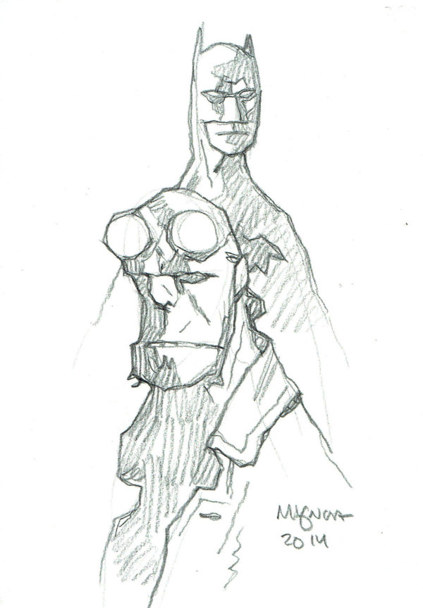 Mike MIGNOLA — Hellboy and Batman
