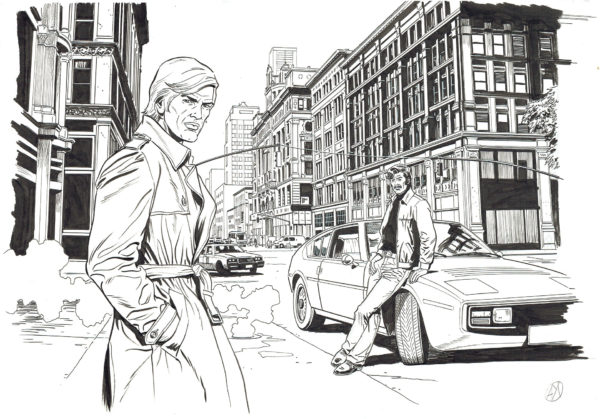 Philippe AYMOND — Bruno Brazil — Illustration Exlibris