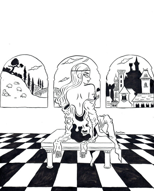 ZANZIM — A man’s skin — Illustration - médiathèque Mazé-Milon