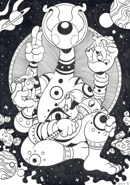 Andy BARRON | Om — Illustration 2 (with 2 Oms) — Page 