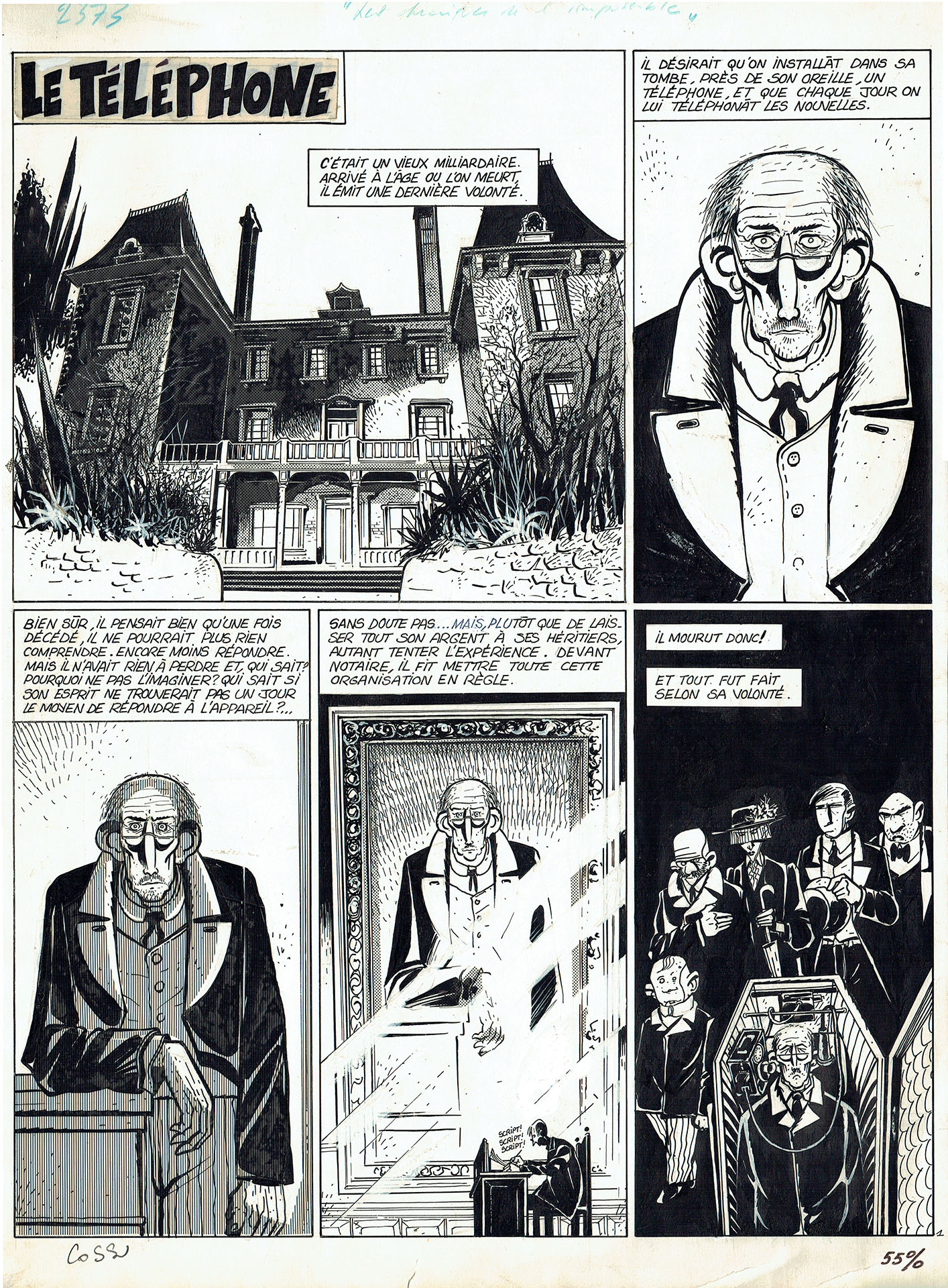 Antonio COSSU — Histoires alarmantes — Le téléphone — Page 1 Antonio COSSU — Histoires alarmantes — Le téléphone — Page 1