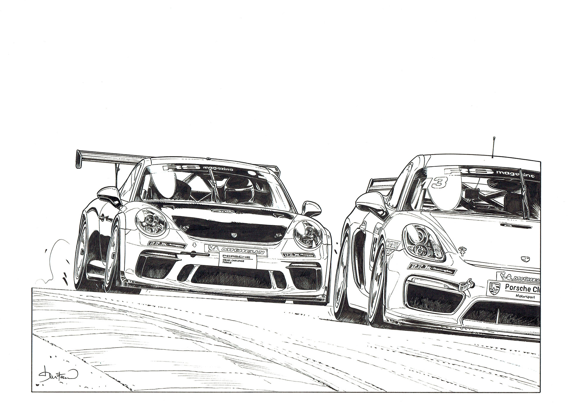 Benjamin BENETEAU | Porsche Club Motorsport France — Illustration - Affiche Dijon — Page 