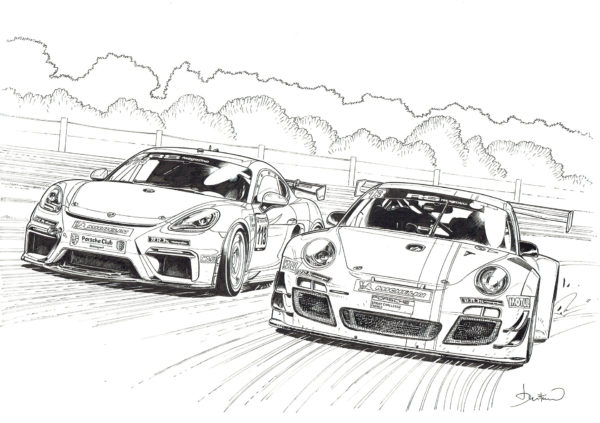 Benjamin BENETEAU — Porsche Club Motorsport France — Illustration - Affiche Val de Vienne