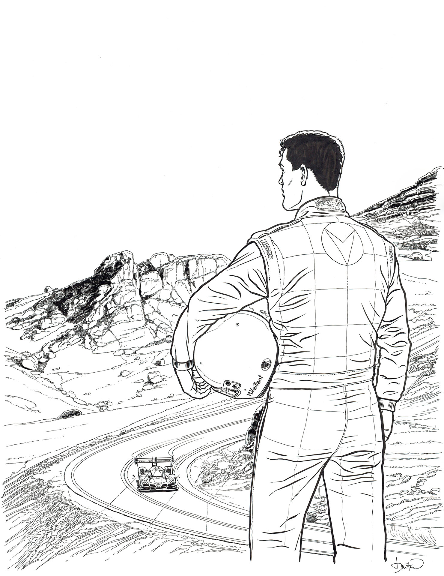 Benjamin BENETEAU — Michel Vaillant — Issue 10 - Pikes Peak - Variant cover Benjamin BENETEAU — Michel Vaillant — Issue 10 - Pikes Peak - Variant cover