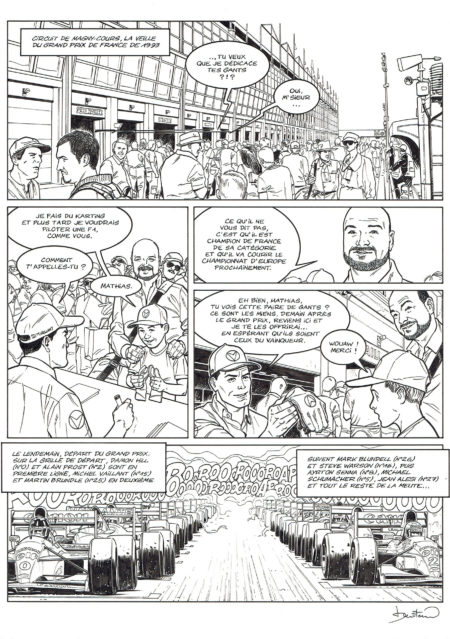 Benjamin BENETEAU | Michel Vaillant — Dossier Magny-Cours - Les gants du pilote — Page 1