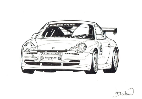 Benjamin BENETEAU — Porsche Club Motorsport France — Illustration trophée n°7 - 996 GT3 Cup