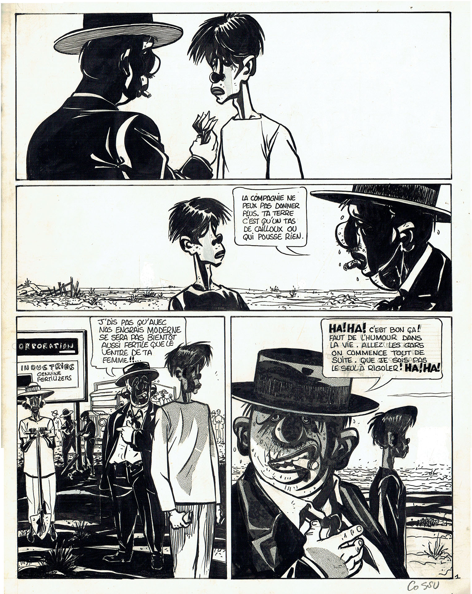Antonio COSSU — La vie de Pedro — Métal Hurlant n°98 — Page 1 Antonio COSSU — La vie de Pedro — Métal Hurlant n°98 — Page 1