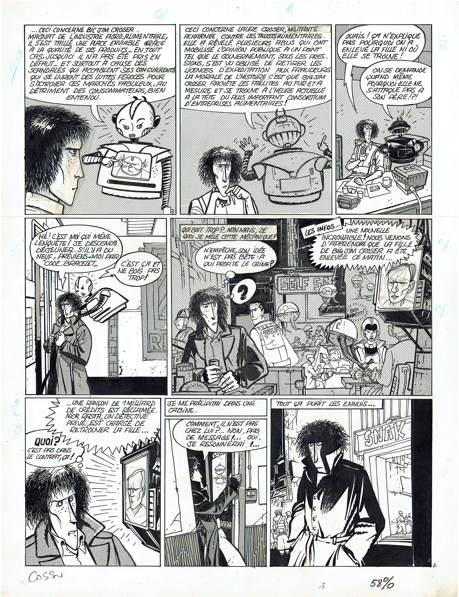 Antonio COSSU — Nick Rasta – L’affaire Laure Croser — Spirou "Spécial 81" — Page 2 Antonio COSSU — Nick Rasta – L’affaire Laure Croser — Spirou "Spécial 81" — Page 2