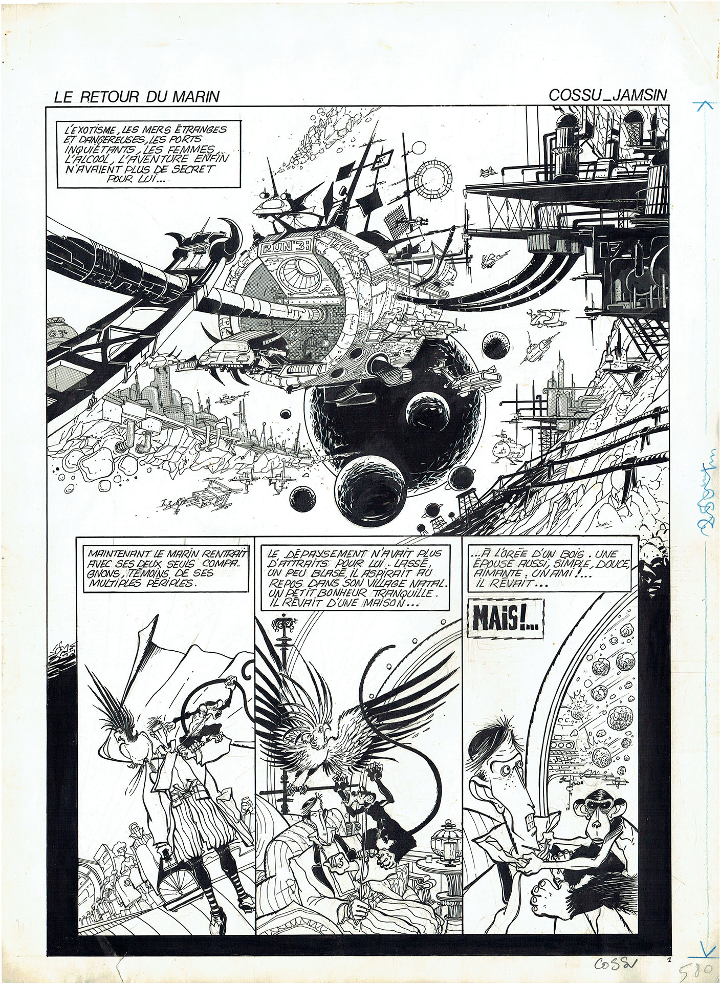Antonio COSSU — Le retour du marin — Pilote 89 bis — Page 1 Antonio COSSU — Le retour du marin — Pilote 89 bis — Page 1