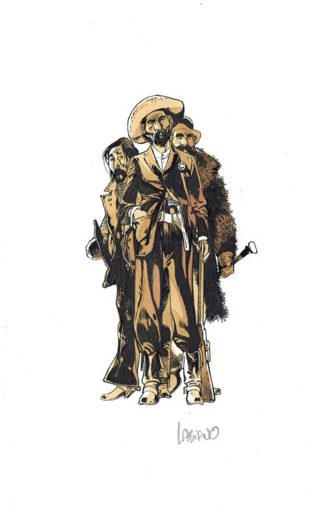 Hugues LABIANO | L’étoile du désert — Tome 3 - Ex-libris Dargaud (3 cowboys) — Page 