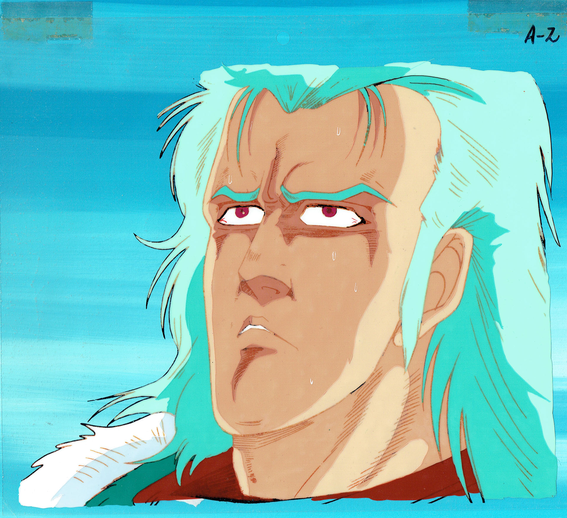  HARA Tetsuo - FIST OF THE NORTH STAR (Hokuto no Ken) | 540 – Fist of the North star – Rei (Ray) – Production cel A2 — Page 