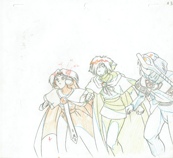 ARAIZUMI Rui - SLAYERS — 1059 – Slayers – Filia, Zelgadis, Xellos – Doga A3