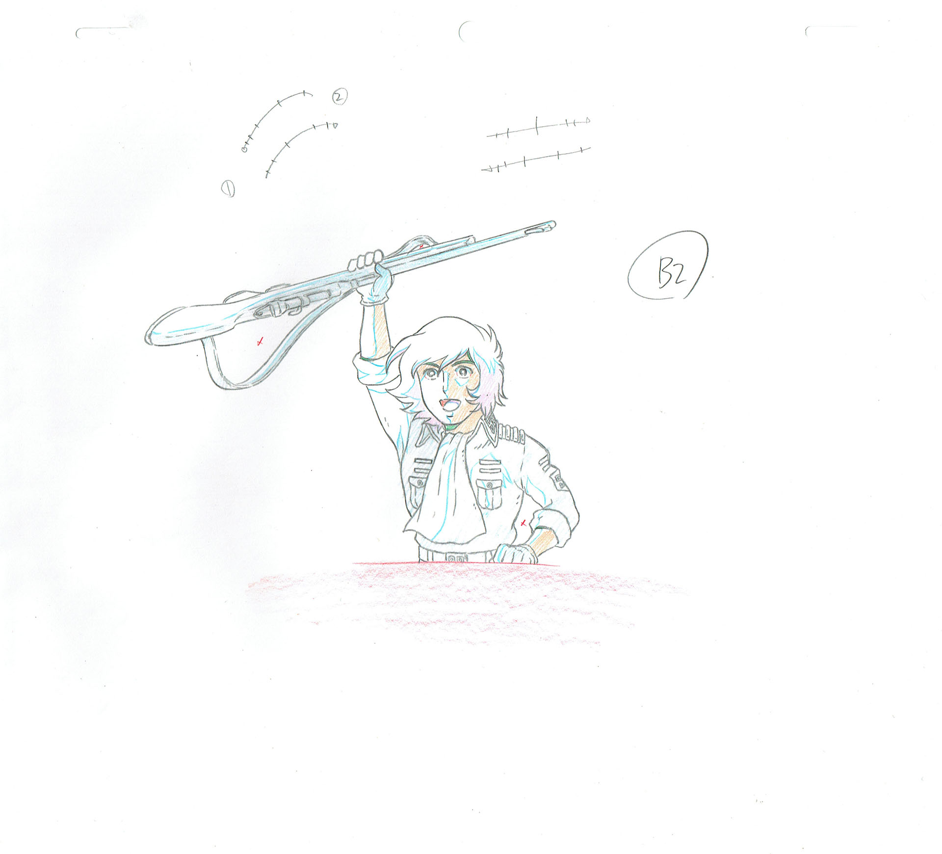 MATSUMOTO Leiji - SUBMARINE SUPER 99 — 942 – Susumu Oki – B2 – Genga