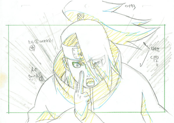KISHIMOTO Masashi - NARUTO — 670 – Deidara (Akatsuki) — Layout - A1