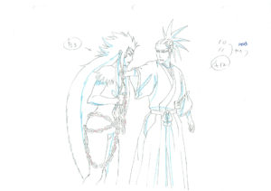 genga – Renji and Zabimaru (Saru) – Bleach – 729 Comic Art