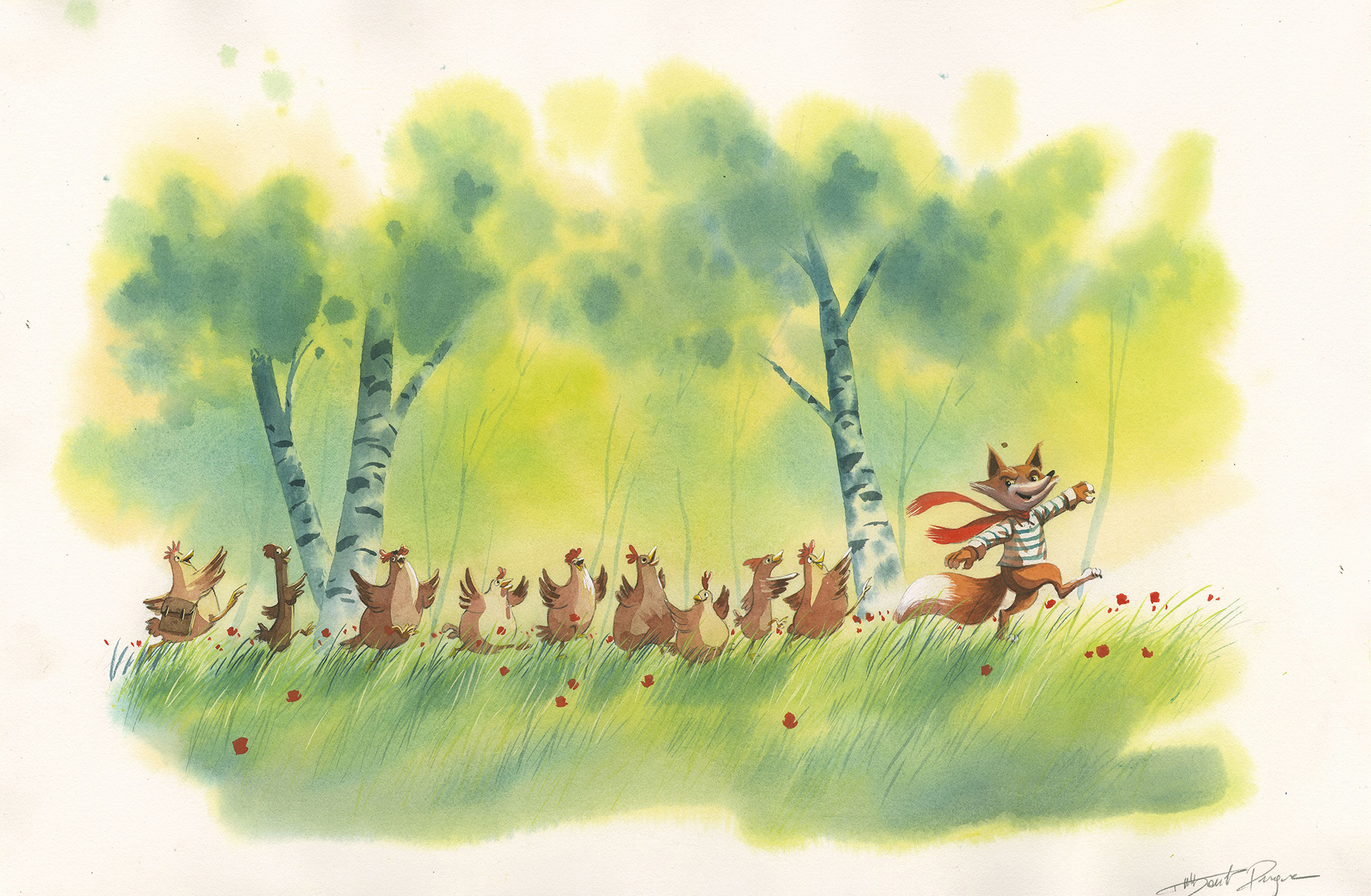 Thibault PRUGNE — Renard, Marcel et les poulettes — Tome 2 — Page 15 et 16 Thibault PRUGNE — Renard, Marcel et les poulettes — Tome 2 — Page 15 et 16