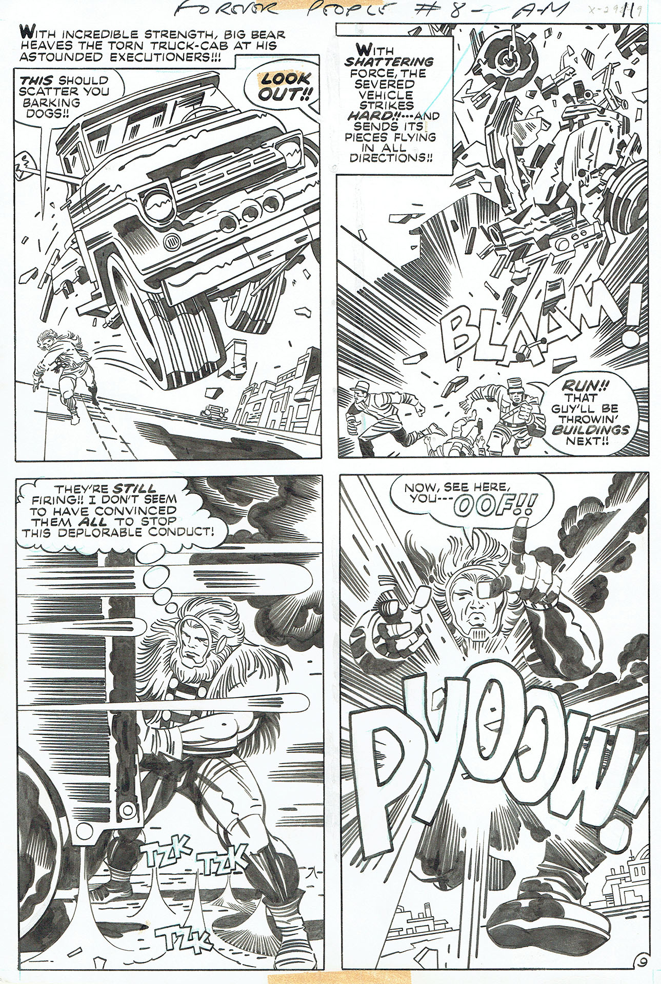 Jack KIRBY — Forever people — Issue 8 — Page 9 Jack KIRBY — Forever people — Issue 8 — Page 9