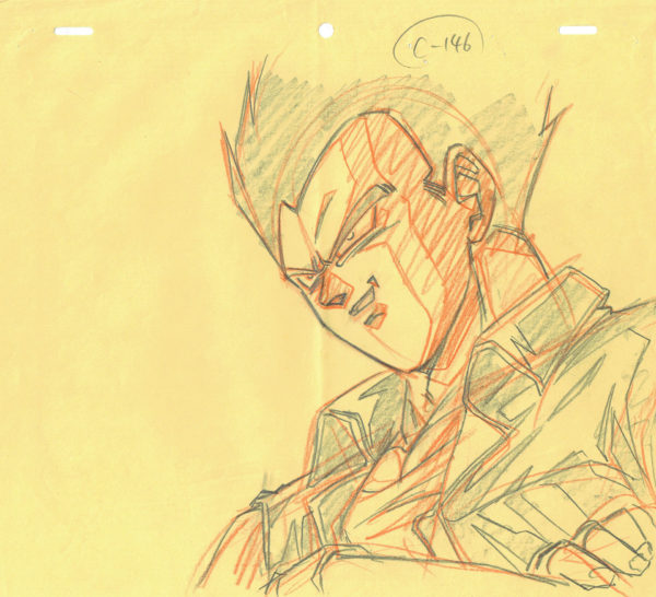 TORIYAMA Akira - DRAGON BALL — 1262 – Dragon Ball GT – Vegeta – Correction Genga