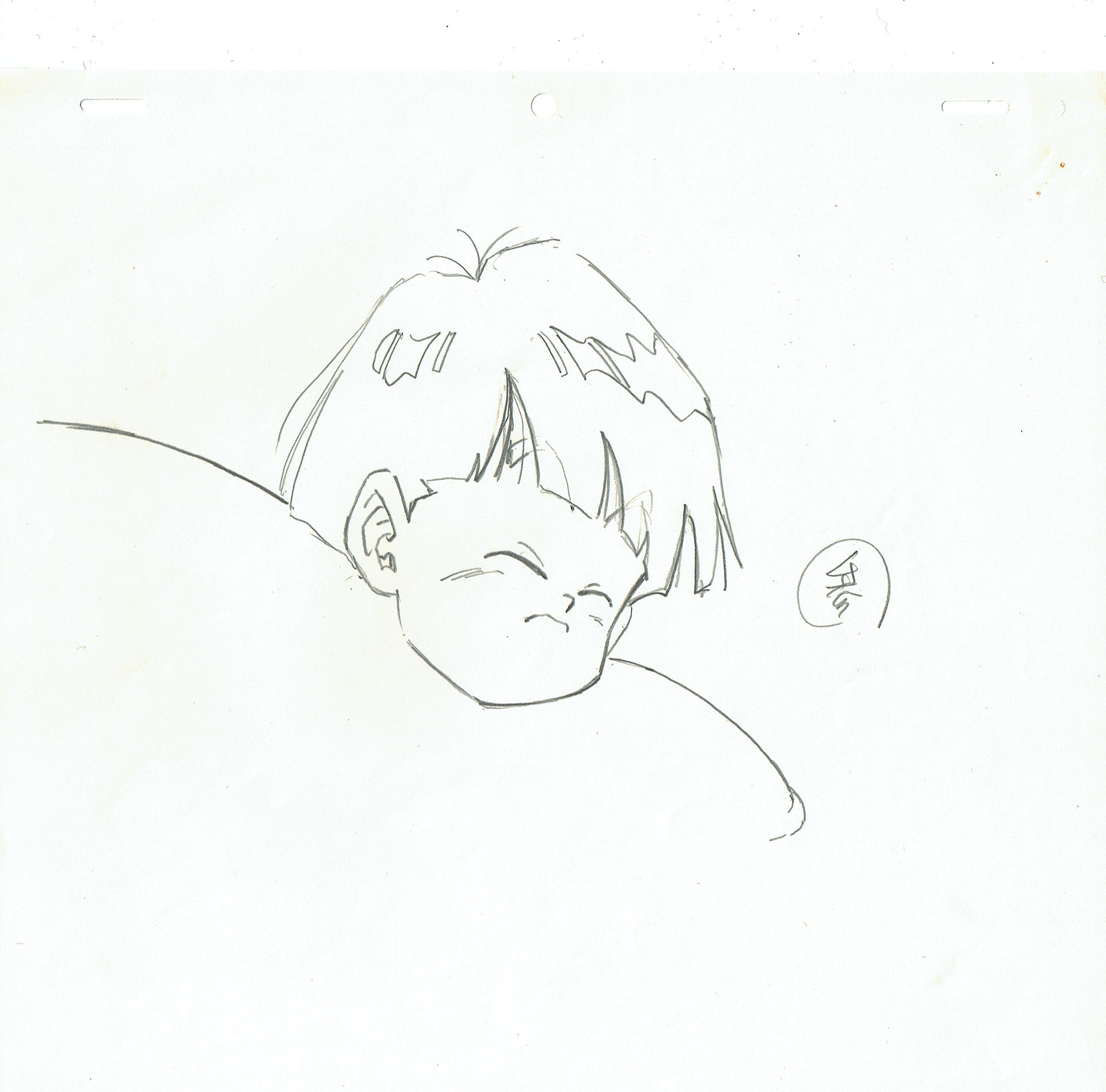 TORIYAMA Akira - DRAGON BALL — 1753 – Dragon Ball Z – Son Gohan – Pencil prelim