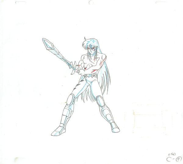 KURUMADA Masami - CHEVALIERS DU ZODIAQUE (Saint Seiya) — 536 – Saint Seiya – Shiryu (Poseidon) – Doga C9