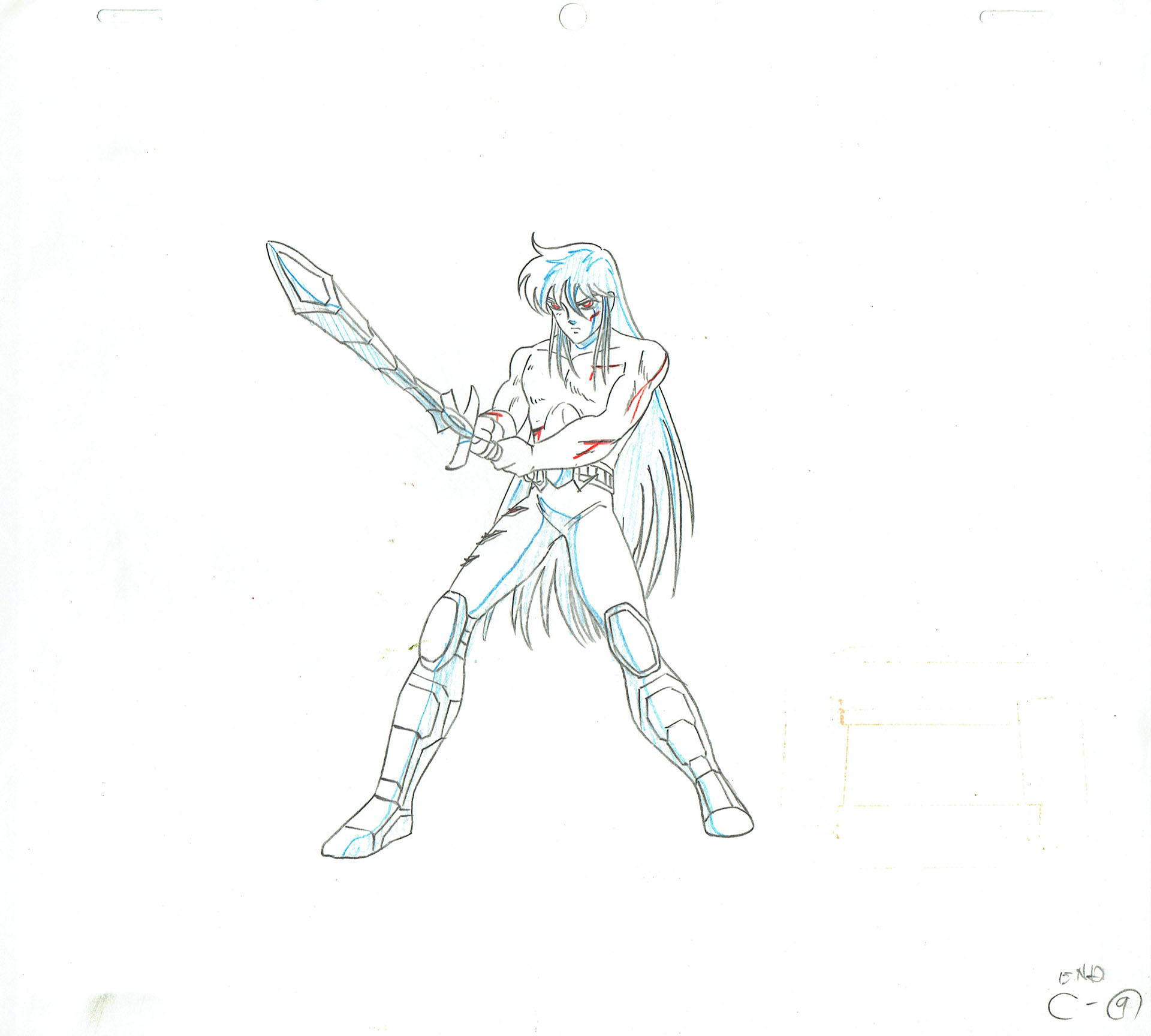 KURUMADA Masami - CHEVALIERS DU ZODIAQUE (Saint Seiya) — 536 – Saint Seiya – Shiryu (Poseidon) – Doga C9