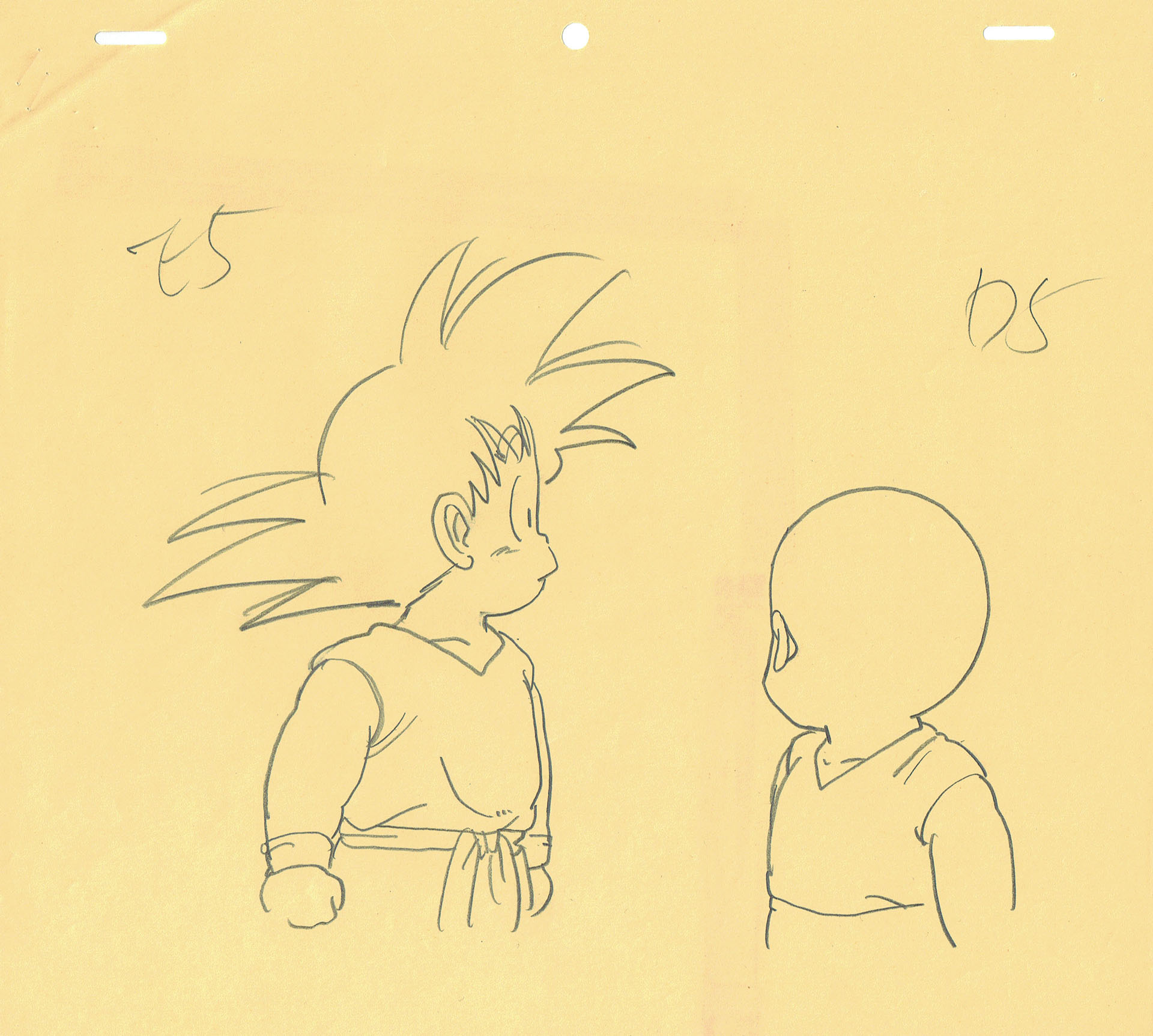  TORIYAMA Akira - DRAGON BALL | 2808 – Dragon Ball – Son Goku and Krillin – OAV 3 A mystical adventure – genga correction — Page 