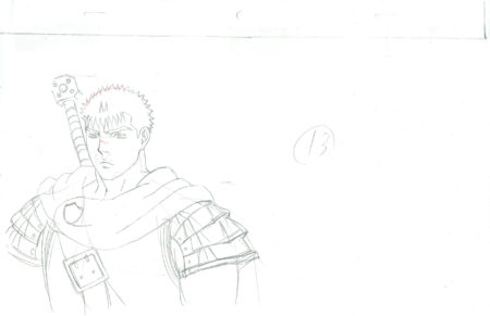 MIURA Kentaro - Berserk | Preliminary drawing – Guts – Berserk : The Golden Age Arc – 3081