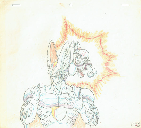 TORIYAMA Akira - DRAGON BALL — 2004 – Dragon Ball Z – Krillin et Cell – Episode 160 (Cell parfait) – Doga
