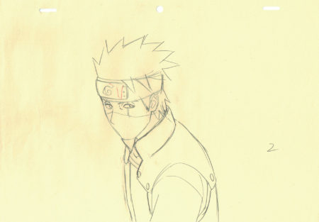 KISHIMOTO Masashi - NARUTO | 1177 – Naruto Shippuden – Kakashi – correction genga — Page 
